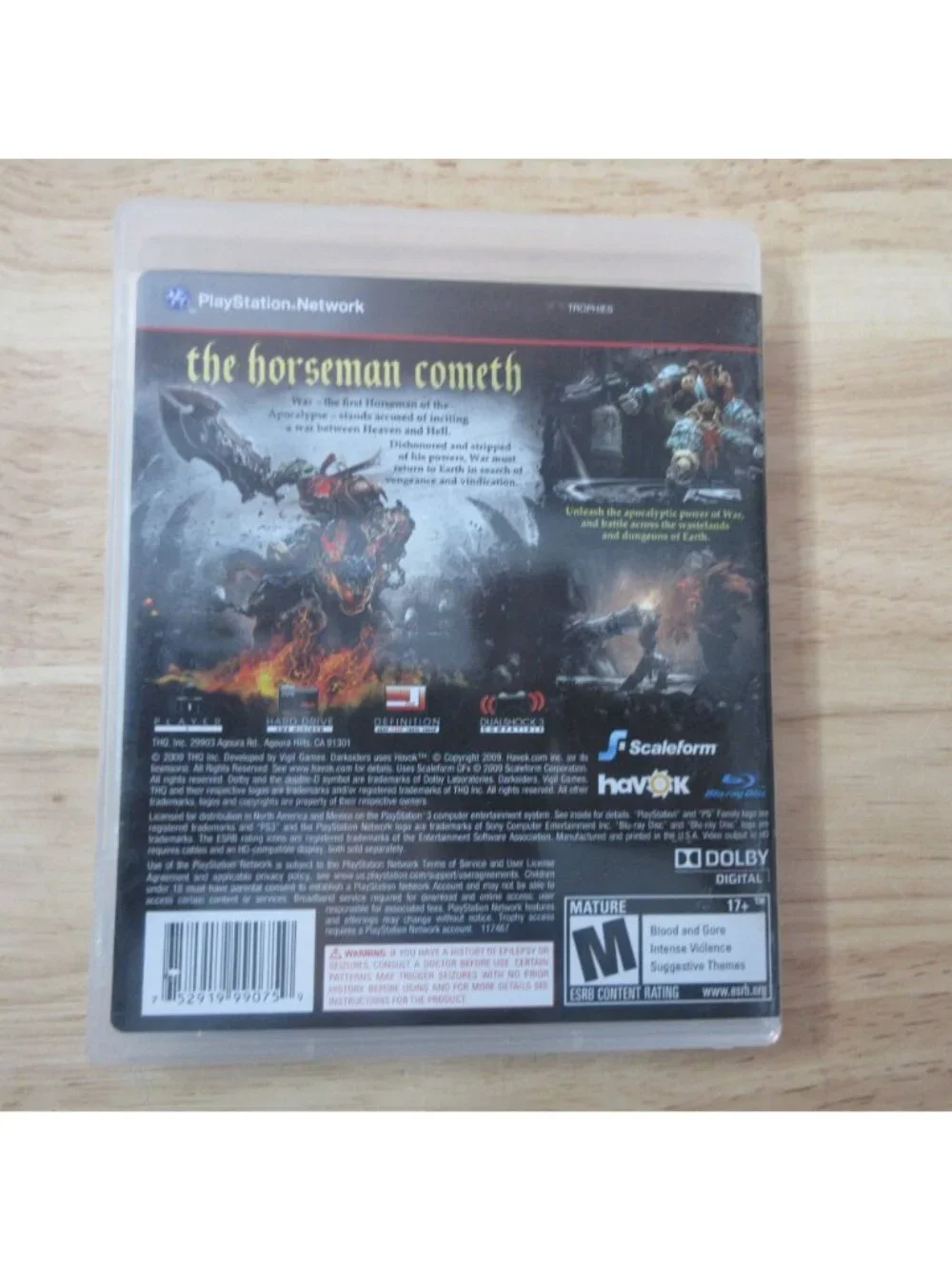 Darksiders (Sony PlayStation 3, 2010) PS3 CIB Complete with Manual
